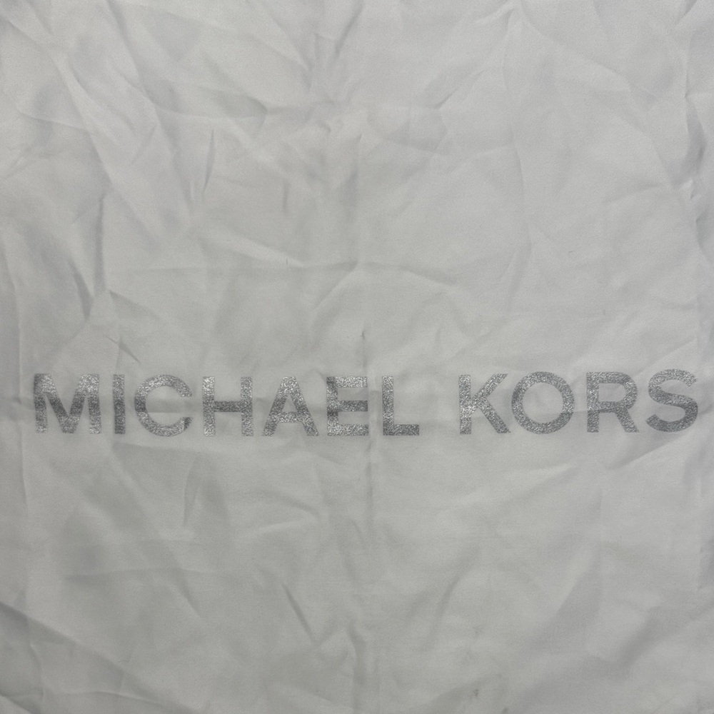 Michael Kors White Satin dust Bag drawstring travel and storage with FLAWS READ - Picture 2 of 6